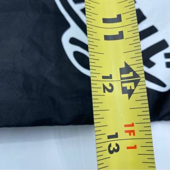 Vans Black Logo Backpack Drawstring Bag Lightweight Classic Design Packable - Picture 7 of 7